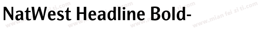 NatWest Headline Bold字体转换